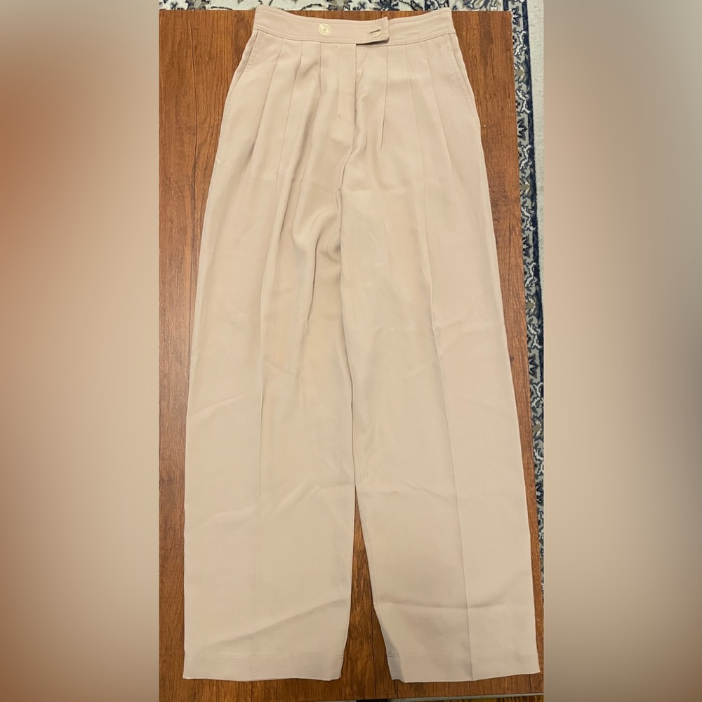 Babaton Pleated Khaki Trouser
